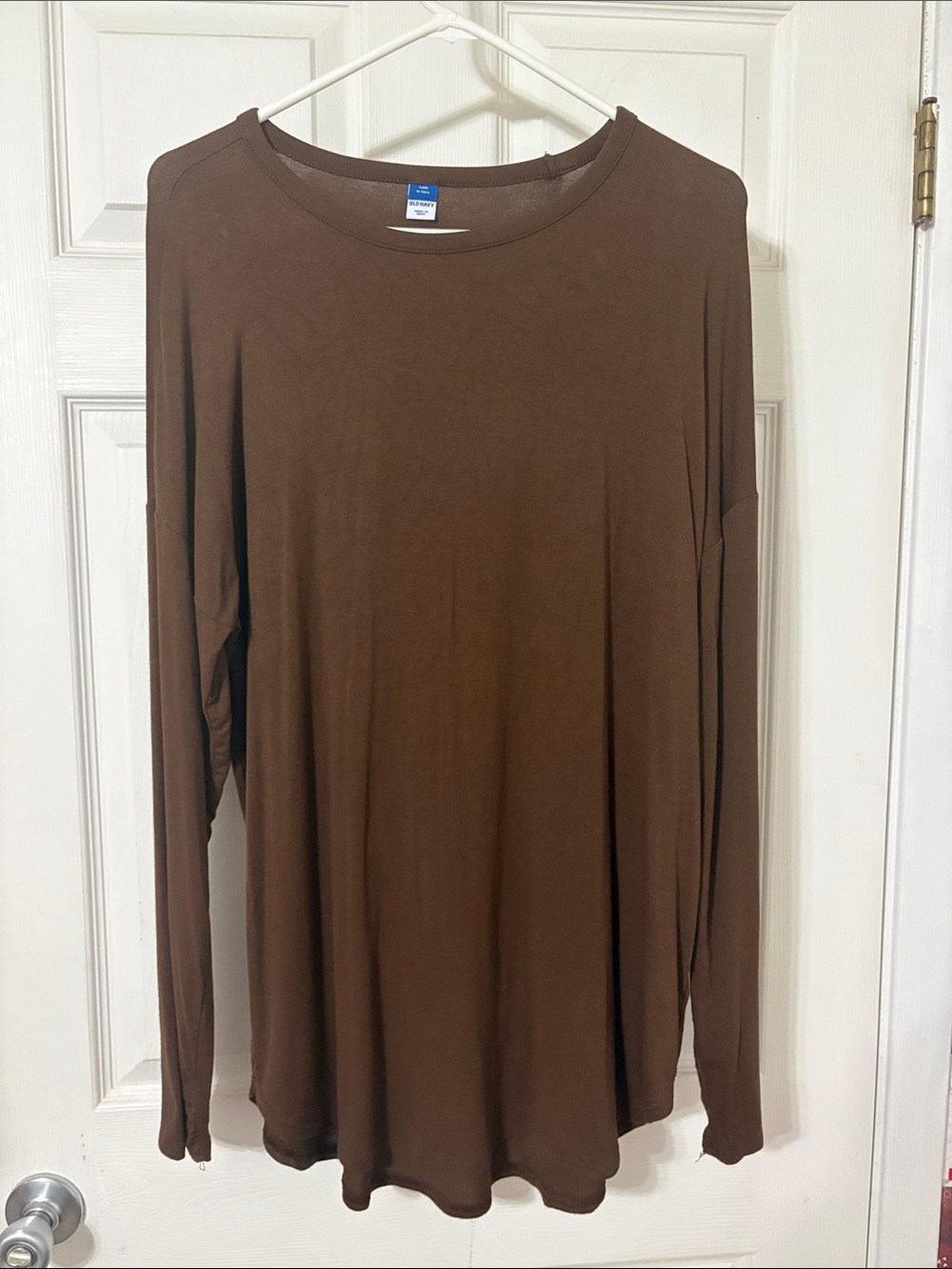 Old Navy Brown Long Sleeve Women's Tunic Tee